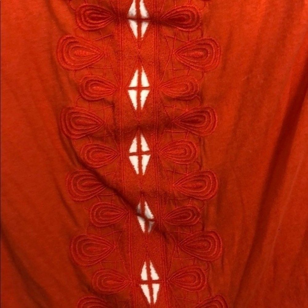 Anthropologie Embroidered Color-Block Top RM-C - Picture 3 of 8
